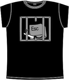 escape, key, computers, t-shirts